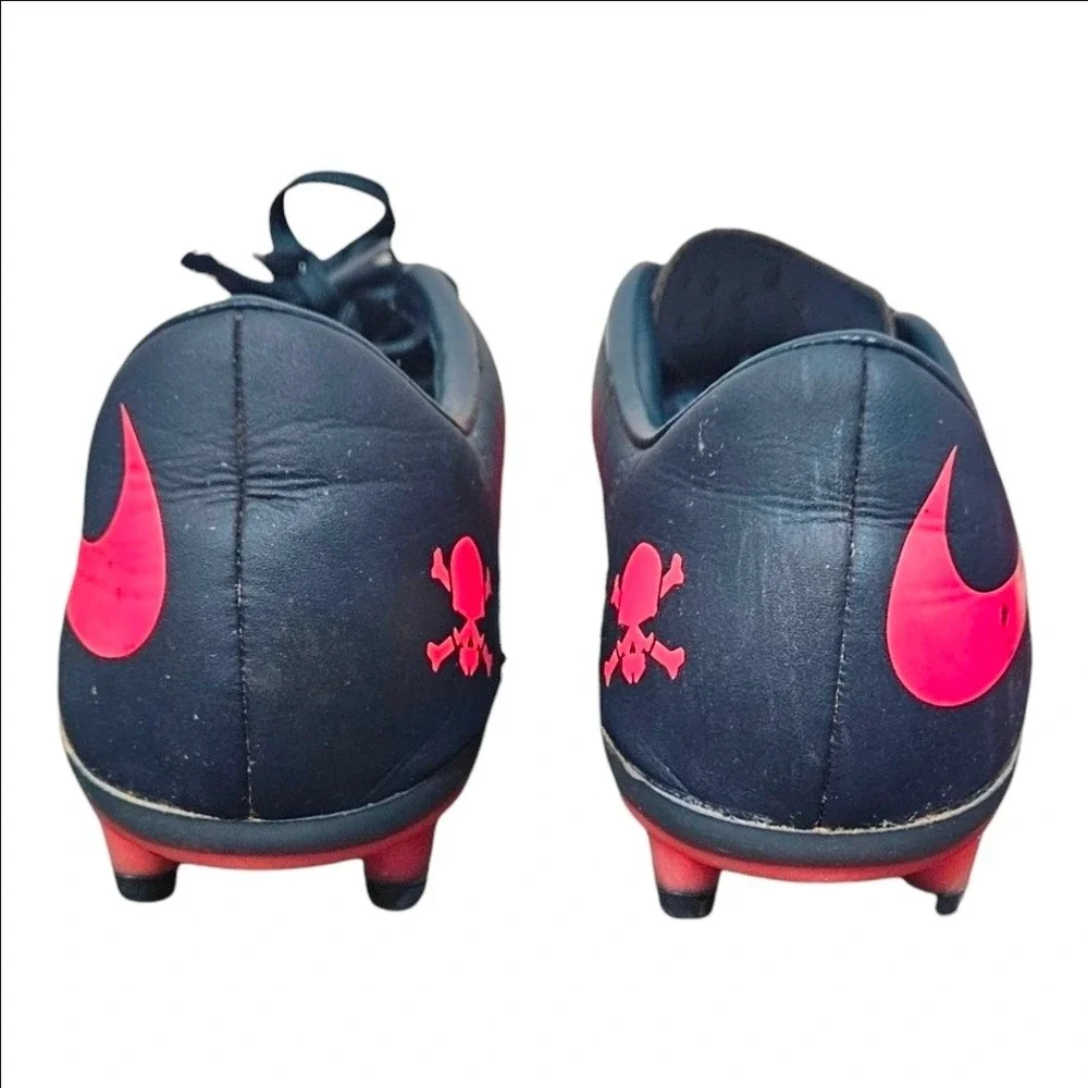 Nike Hypervenom Phelon FG Soccer Cleats Crimson Navy Blue Mens 9.5 599730-690
